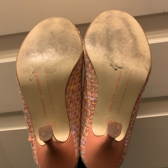 Chinese laundry pink vintage style heels - Picture 4 of 4